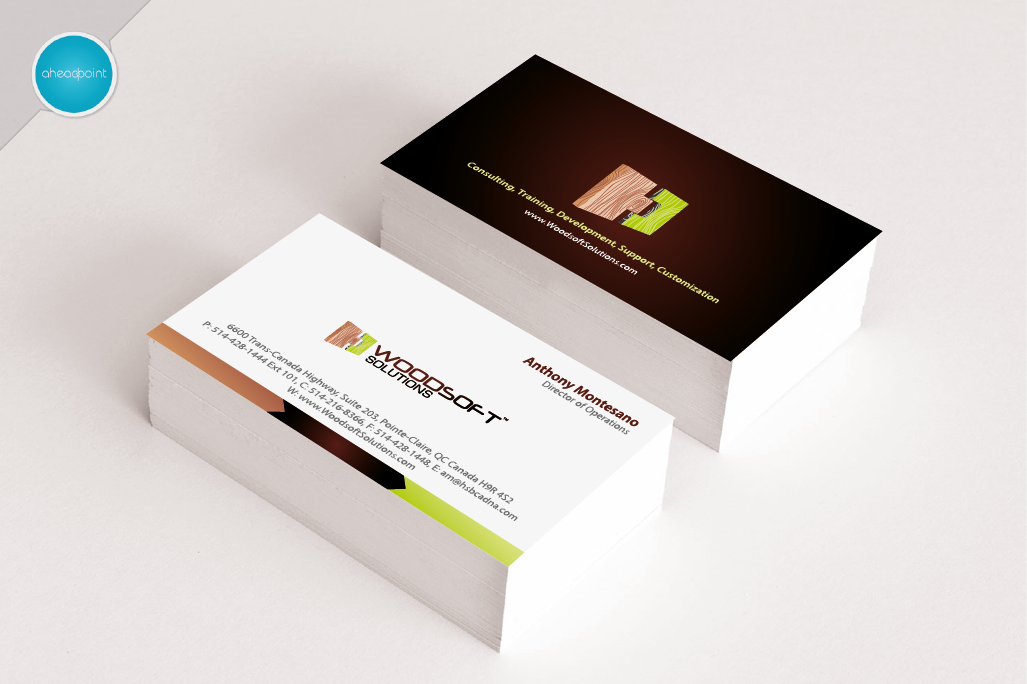 Business Card Design for Construction Software Company - Software