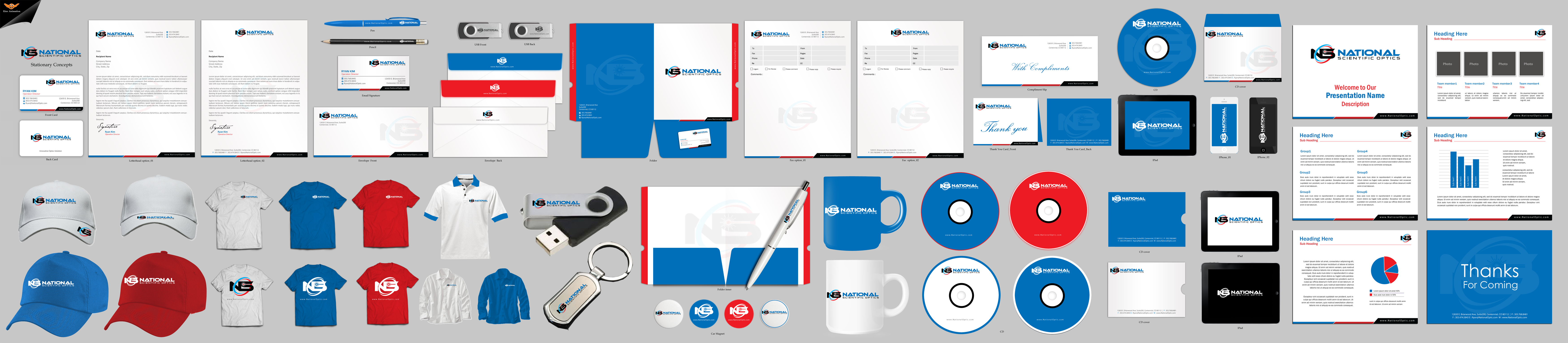 Business card design for Laser Optics Company - Manufacturing