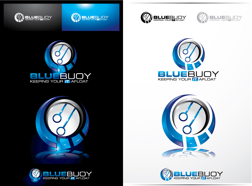 Logo for new IT Support company - BlueBuoy IT Support Ltd - Information Technology Logo