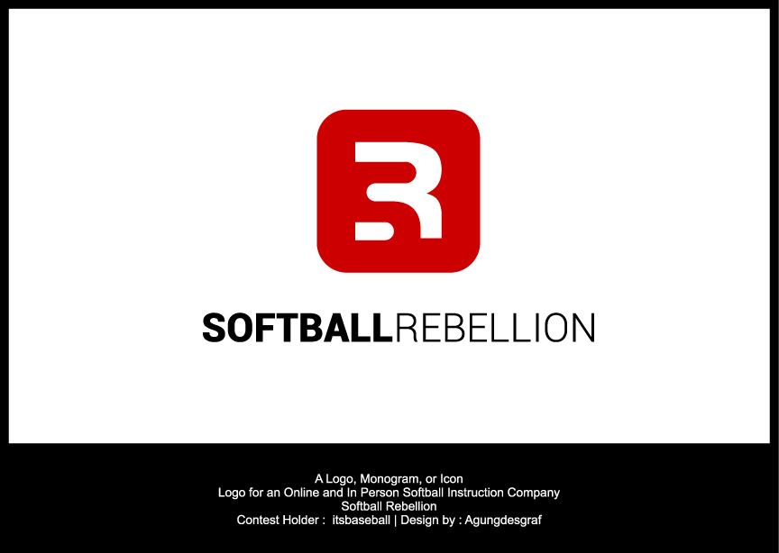 Logo for an Online and In Person Softball Instruction Company - Sports Logo