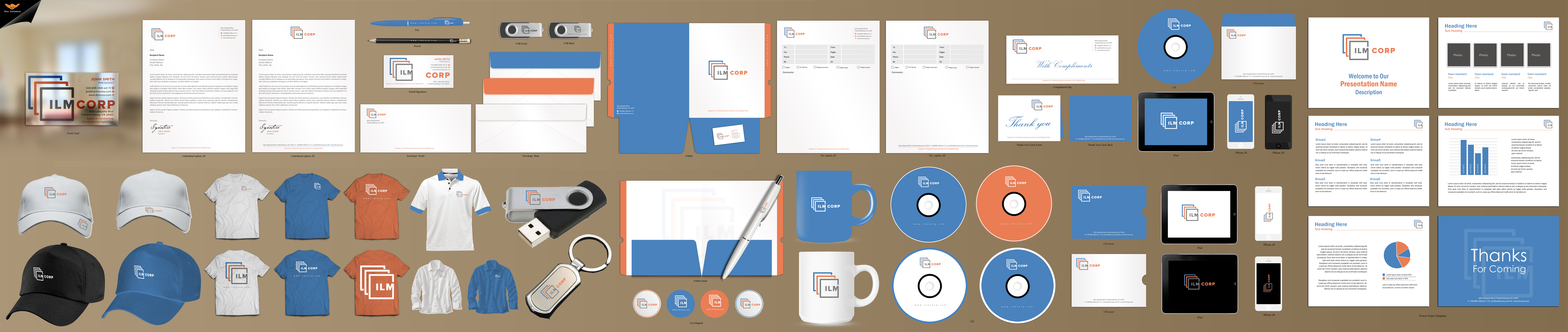 Business cards/letterhead/envelope/etc. for document imaging and data entry company - Information Technology