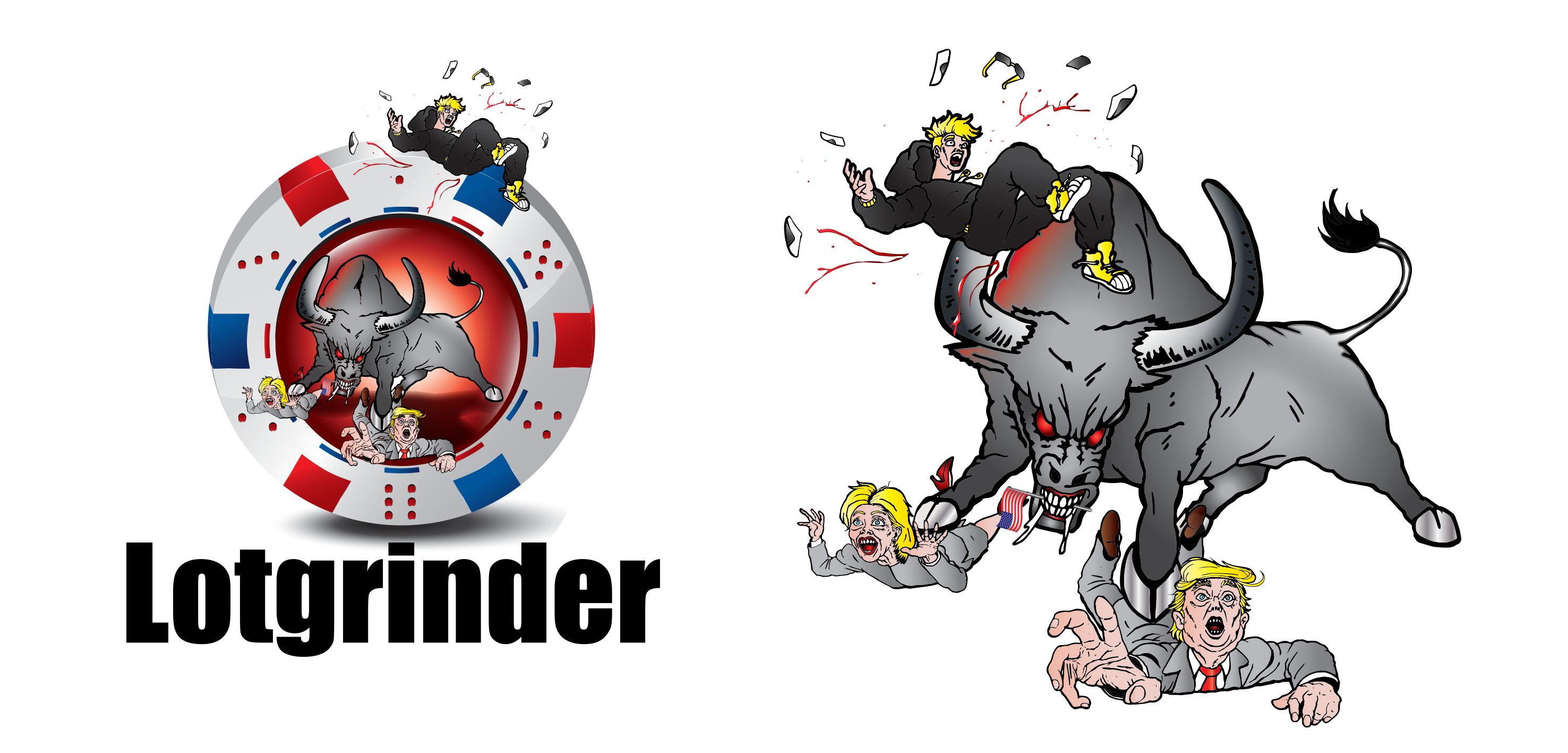 Logo for an online personality who discusses poker, politics, pop culture, drugs, sex, casino life. - Gambling Logo