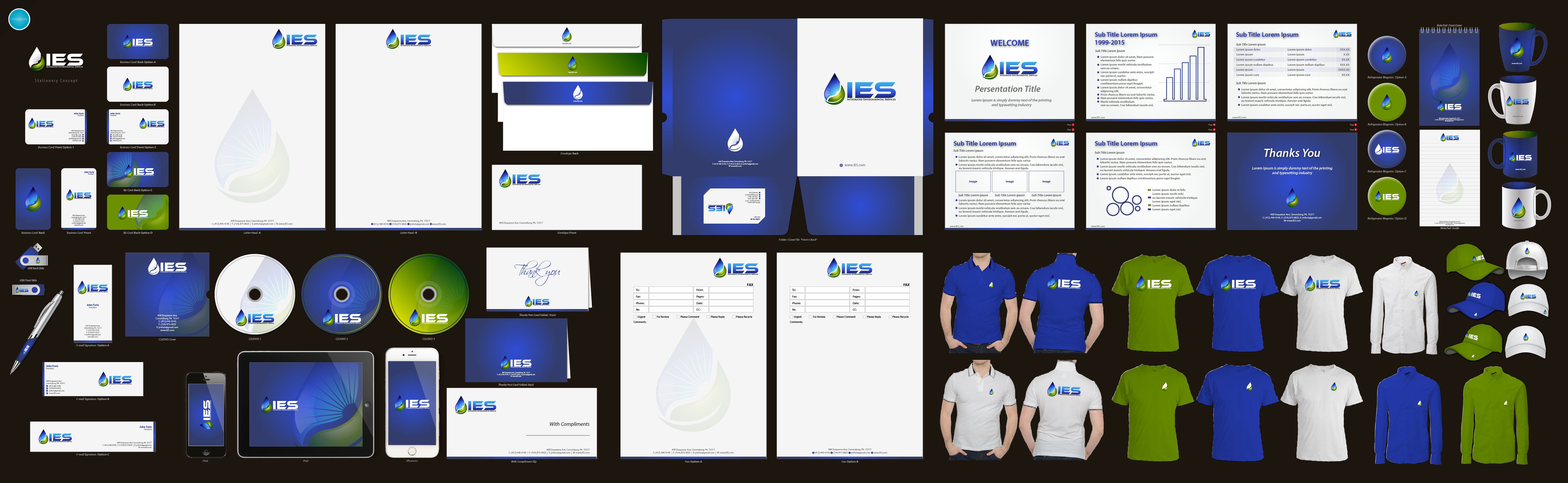 Branding Package for an environmental water treatment operations company - Environment