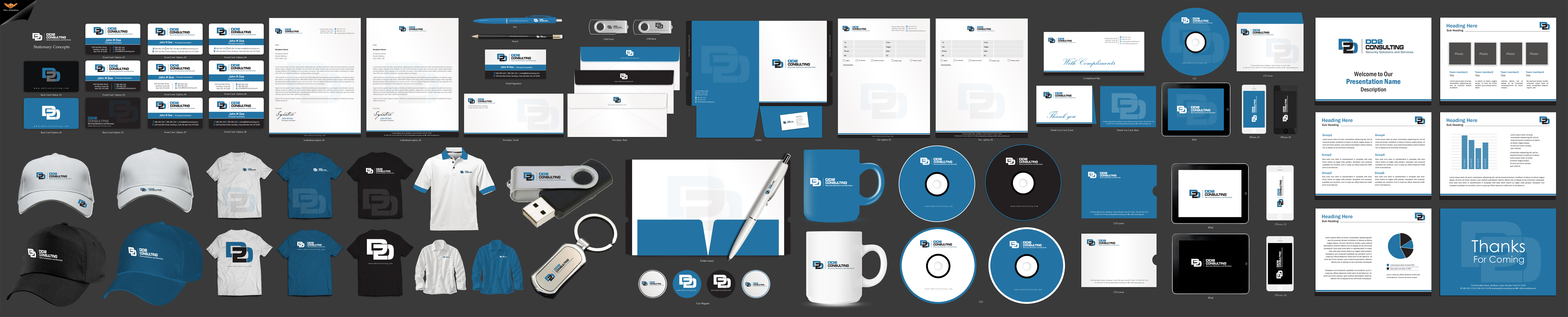 Revised Business Card Design for Security Consulting Company - Consulting