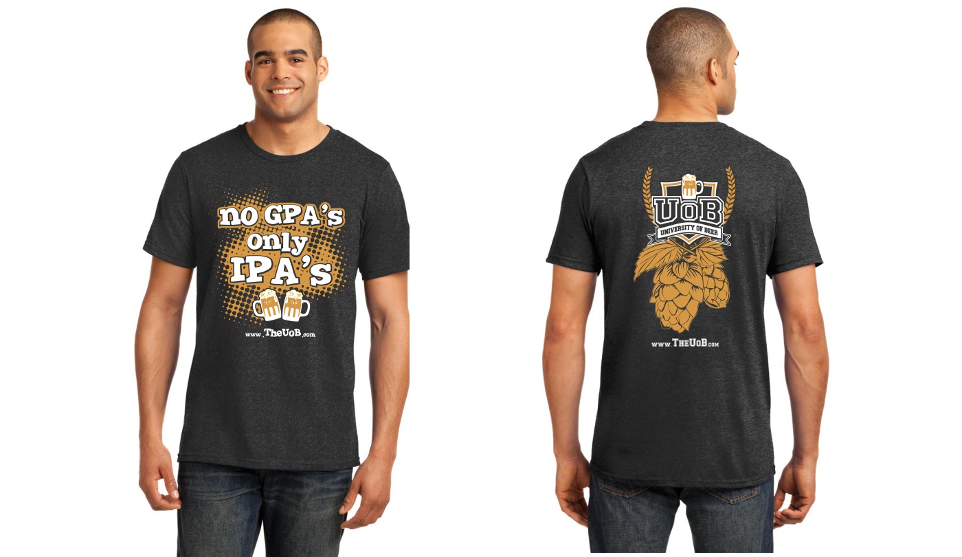 Cool/Fun Shirt Design for University of Beer (Beer Bar) - Beverages