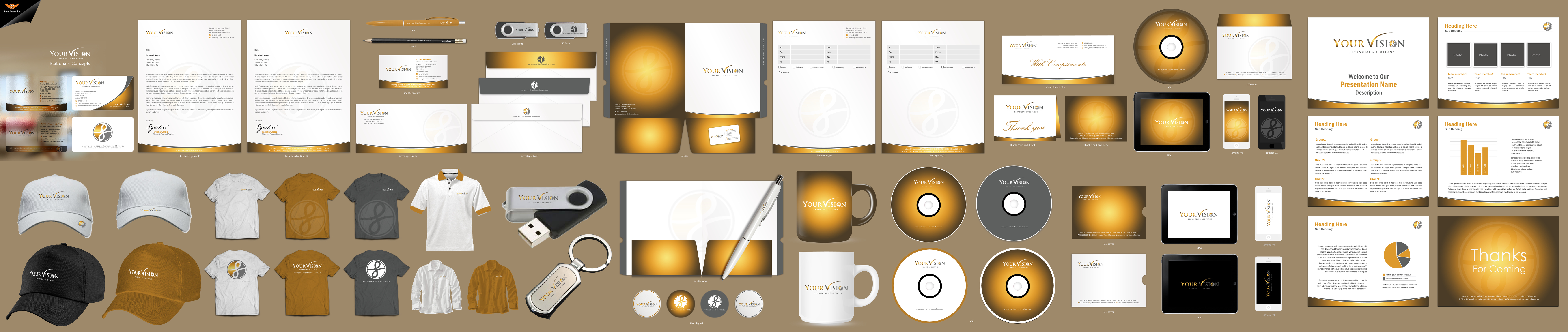Stationery and business card design - Financial Services