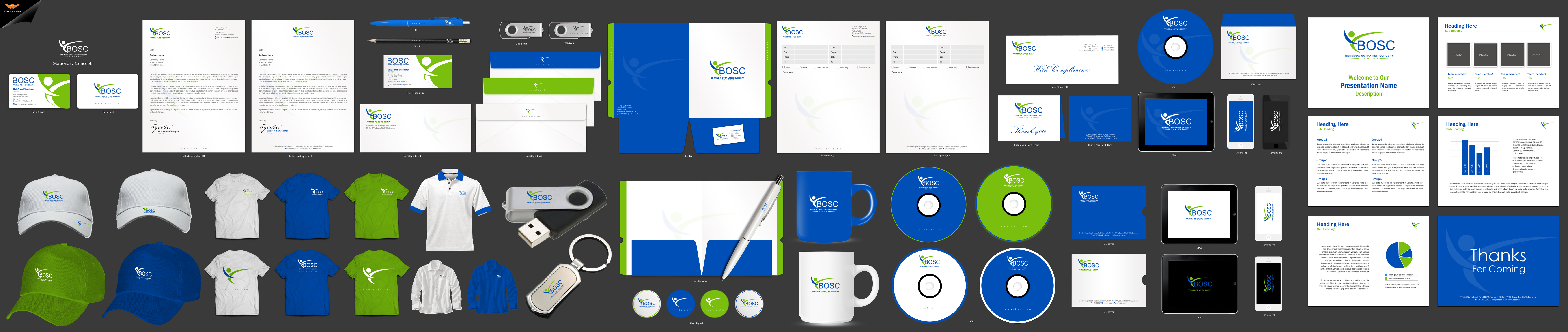 Business card, Sationery for Surgery center - Health