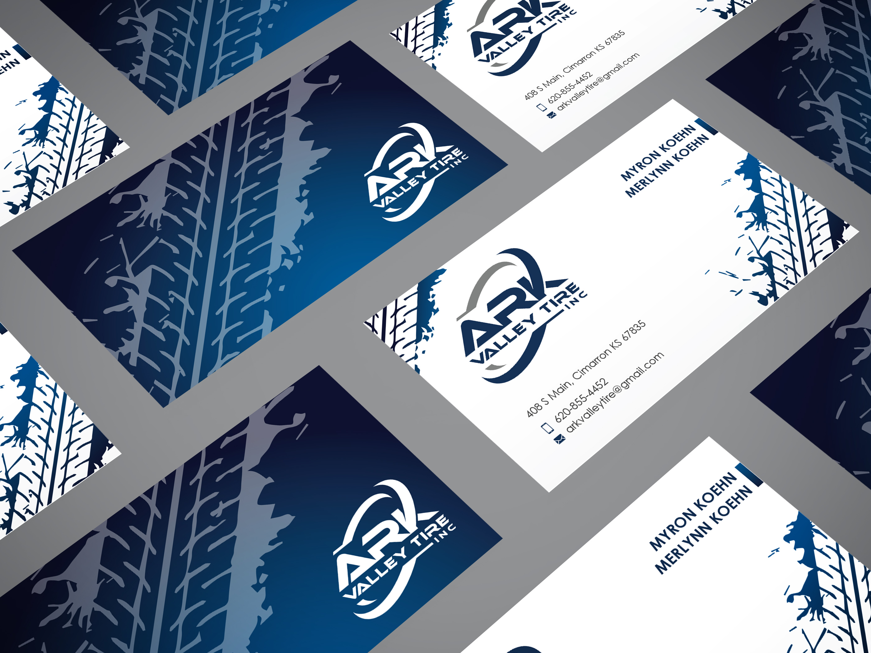 Business Card for Ark Valley Tire Inc. - Automotive