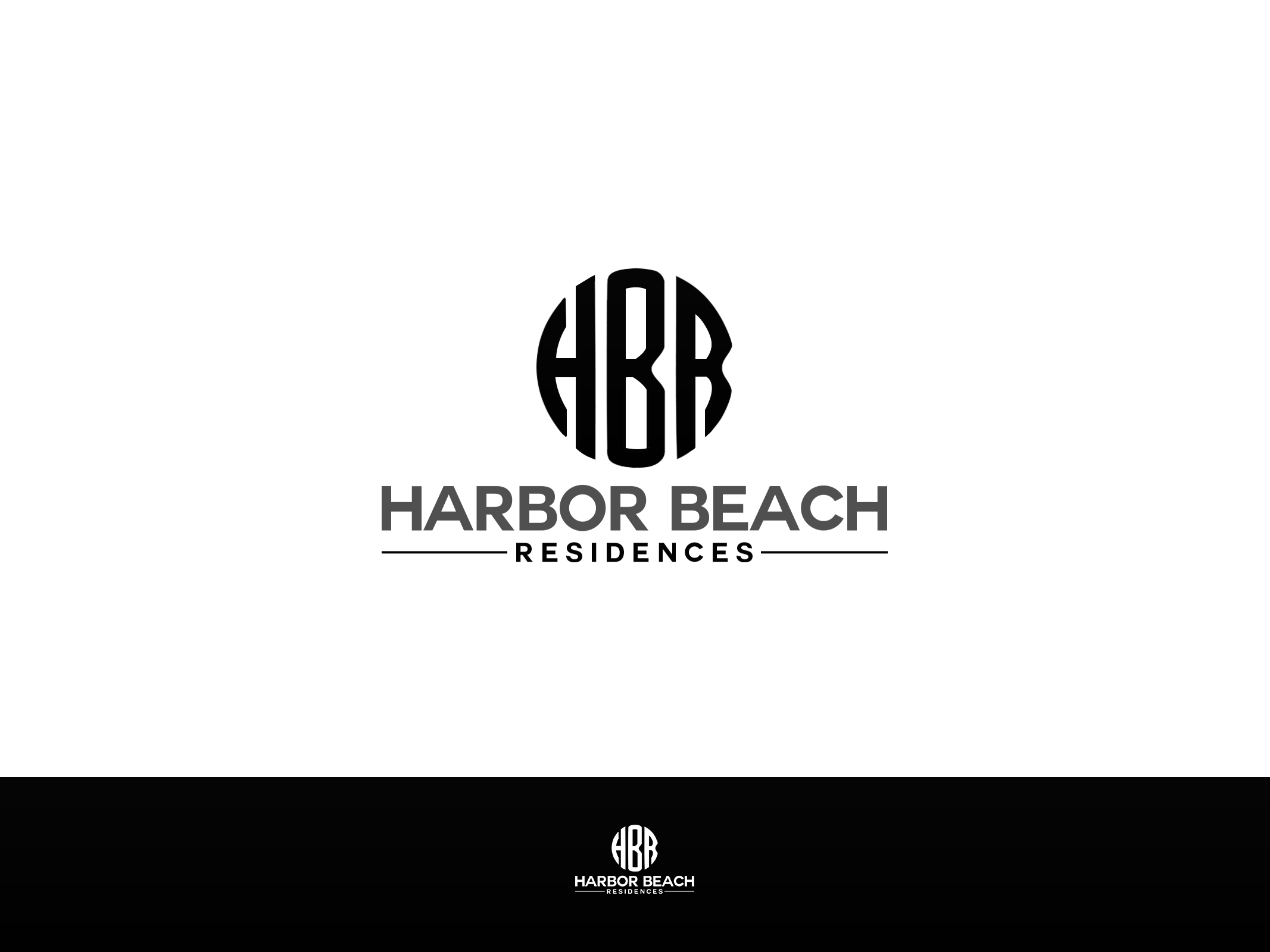 Logo for boutique luxury residences (building) being marketed as vacation rentals on the beach - Hospitality Industry Logo