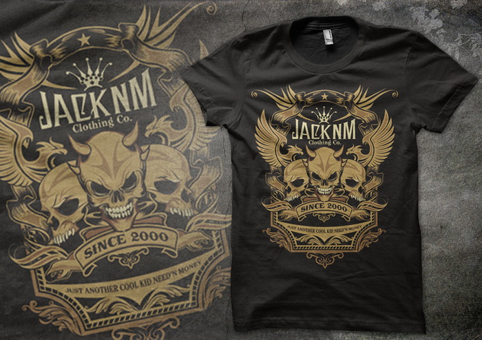 T-Shirt Design / Jacknm Clothing Co. - Apparel Logo