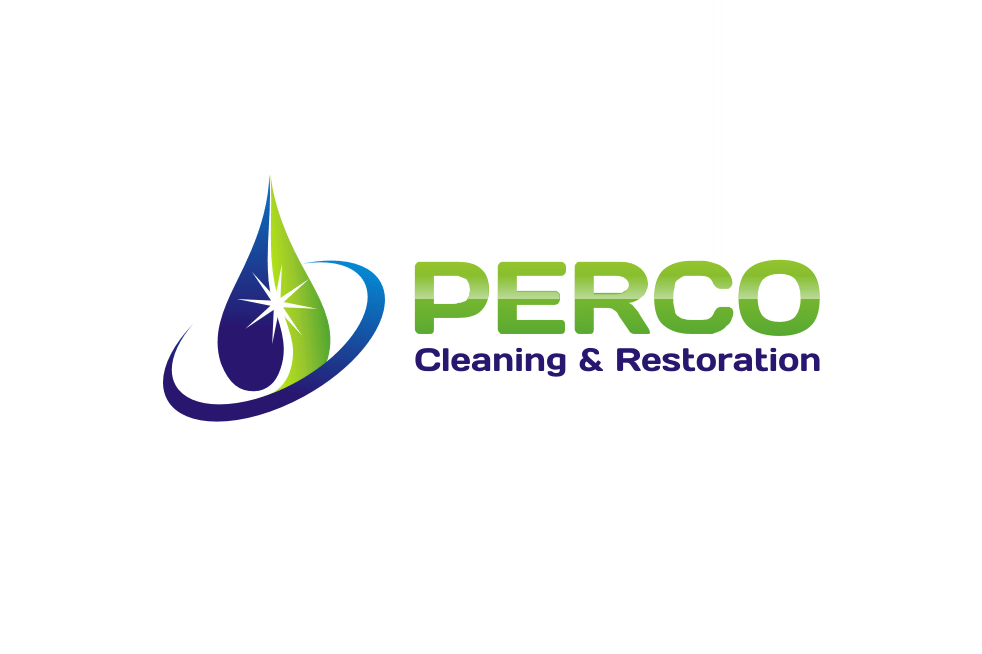 Business logo for 'Perco Cleaning & Restoration - Cleaning Logo