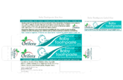 Box and Label for natural Baby Toothpaste and Maternity Toothpaste
