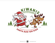 Santa Run Logo Design