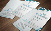 Portrait Business card design for modern Osteopath clinic