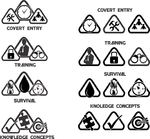 Triangles - Logo designs for marketing material, patches, t-shirts and stickers