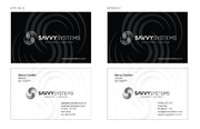 Business card for automation and audiovisual company