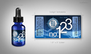 Bottle label for E-liquid