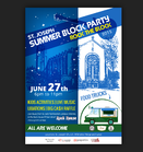 Logo for a Church Outdoor Block Party