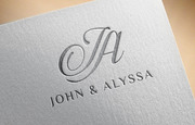 design for invitation and for a medal (for a couple getting married)