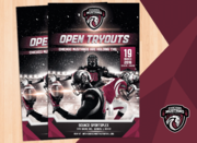 ** EXPEDITE ** Recruitment Flyers/Posters for Semi Pro Football (American) Team