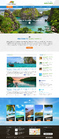 Design for a travel blog focused on island locales