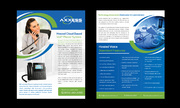 Marketing collateral for Axxess Networks Hosted PBX Provider