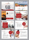 Professional and elegant brochure for legal translation and editing services