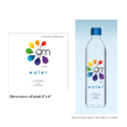 Water Bottle Label for Holistic Beverage Company