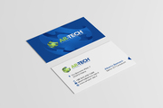 Business card layout for a small software developement company