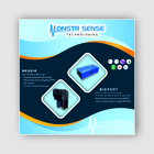 Tradeshow backdrop for scientific equipment company