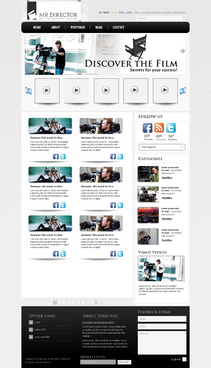 WP Blog and Portfolio for Filmmaker By Octoberfilm