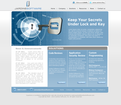 Application Security Website Design - Information Technology
