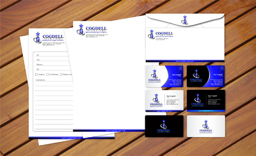 Business Stationary, Letterhead, Fax Cover Sheet, Client Intake, Email Signature, Thank you cards. - Law