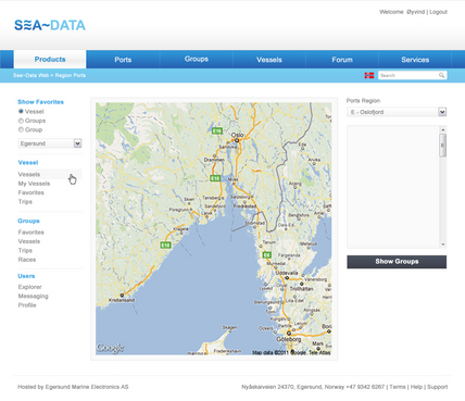 Sea~Data Web - Shipping