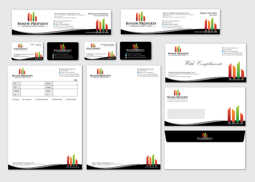 Letter head, Business Card, Compliment Slip - Real Estate