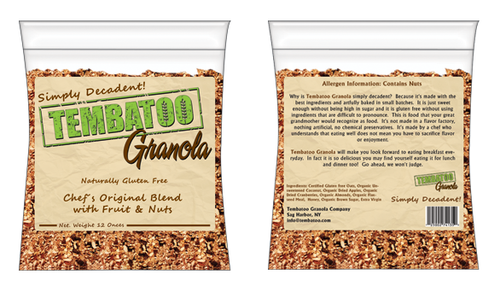 Tembatoo Granola Label - 