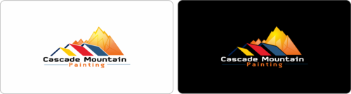 cascade Mountain Painting - Construction