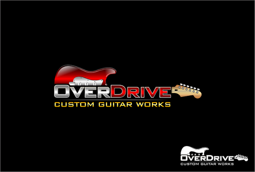Business logo. OverDrive Custom Guitar Works - Music