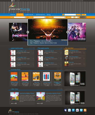 iCalendarEvents.com website design - Miscellaneous