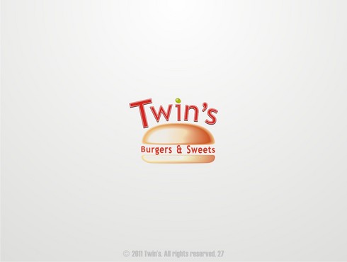 Business logo- "Twin's" Burgers and Sweets - Food