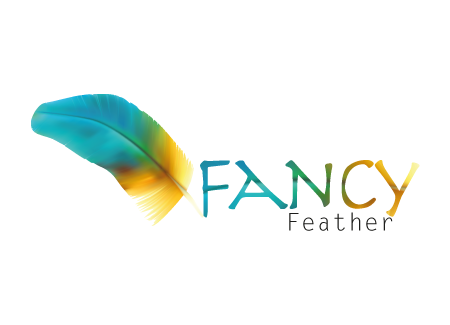 business logo for fancy feather - Apparel