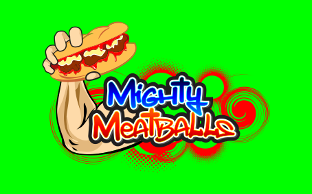 Logo for Mighty Meatballs Food Truck - Food