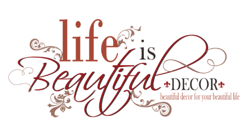 Business Logo for Life is Beautiful Decor - Home and Garden