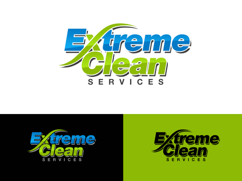 Buss. logo mono chevy cargo van,extreme clean svcs - Cleaning