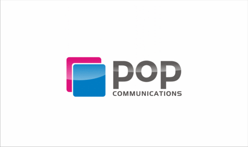Business Logo for POP Communications - Marketing