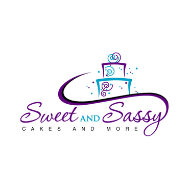 Business Logo for Sweet & Sassy, Cakes and More - Food