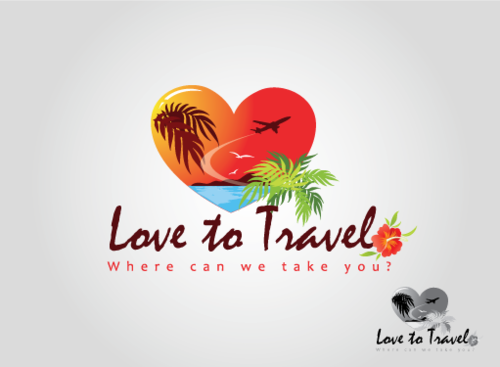 Business logo for Love to Travel - Travel