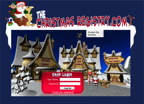 Business Logo for website.  TheChristmasRegistry.com - Children