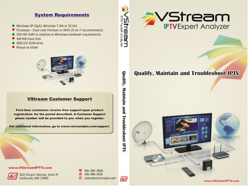 VStream - CD Keep case front and back Cover Design - Telecommunications