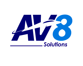 AV8 Logo Design - Aviation